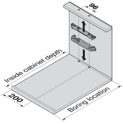 BLUM Z10T1170A SERVO DRIVE DRŽIAK NA SKRÁTENIE