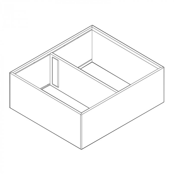 BLUM ZC7F300RSU AMBIA-LINE OCEĽOVÝ DIZAJN - RÁM TMAVO ŠEDÝ 270MM