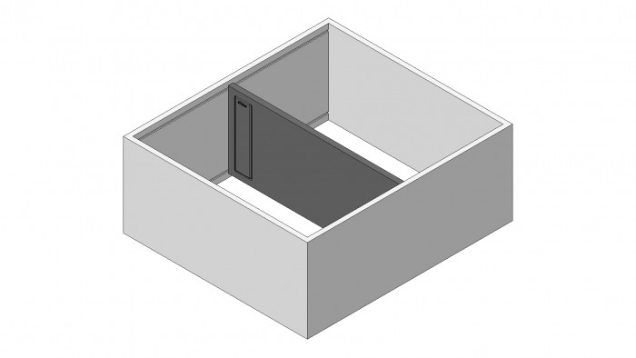 BLUM ZC7F300RSU AMBIA-LINE OCEĽOVÝ DIZAJN - RÁM SVETLO ŠEDÝ 270MM