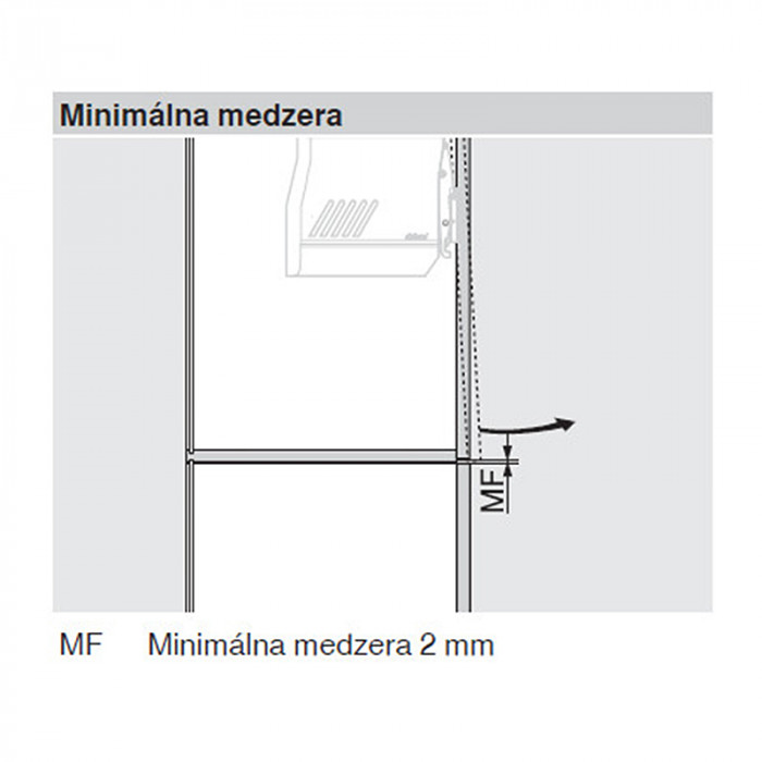 BLUM 20K7A11 AVENTOS HK-S OBMEDZOVAČ UHLA OTVORENIA 75°