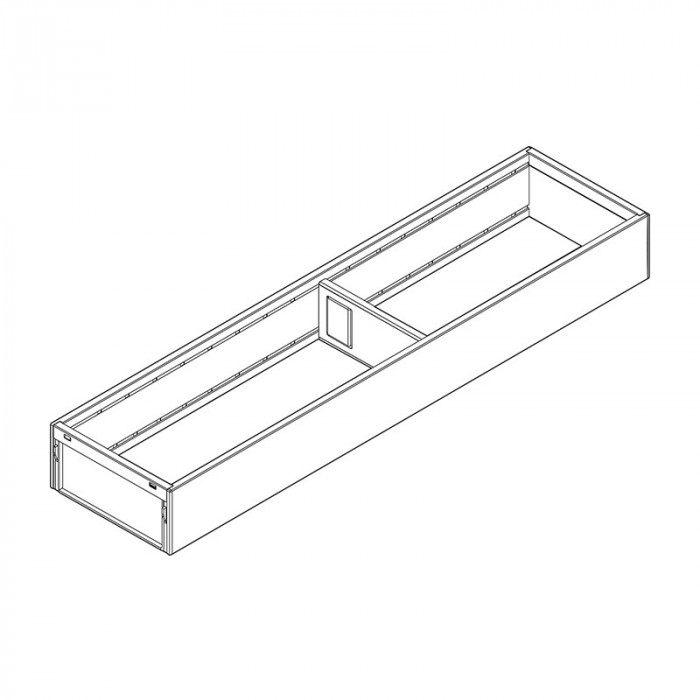 BLUM ZC7S450RS1 AMBIA-LINE OCEĽOVÝ DIZAJN - RÁM TMAVO ŠEDÝ 450MM