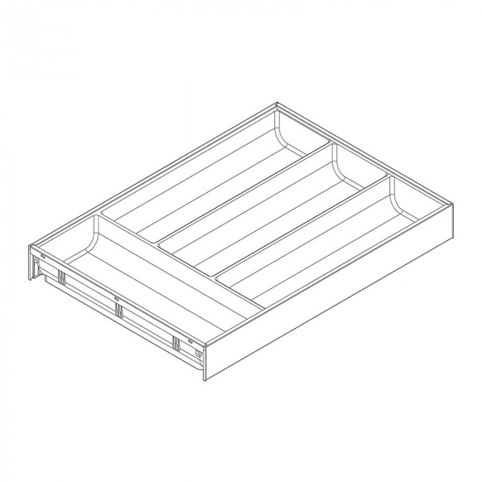 BLUM ZC7S450BS3 AMBIA-LINE PRÍBORNÍK TMAVO ŠEDÝ 450MM