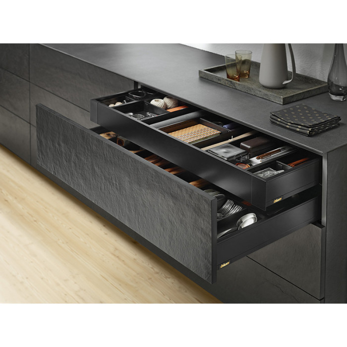 BLUM ZC7S450RS1 AMBIA-LINE OCEĽOVÝ DIZAJN - RÁM KARBÓNOVÝ ČIERNY 450MM