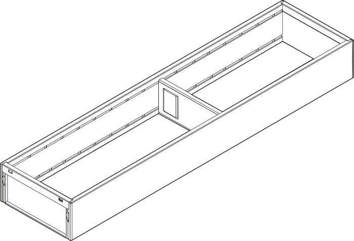 BLUM ZC7S450RS1 AMBIA-LINE OCEĽOVÝ DIZAJN - RÁM SVETLO ŠEDÝ 450MM