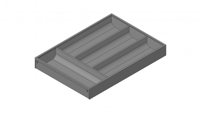 BLUM ZC7S450BS3 AMBIA-LINE PRÍBORNÍK SVETLO ŠEDÝ 450MM