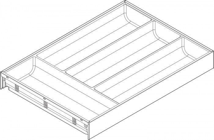 BLUM ZC7S450BS3 AMBIA-LINE PRÍBORNÍK SVETLO ŠEDÝ 450MM