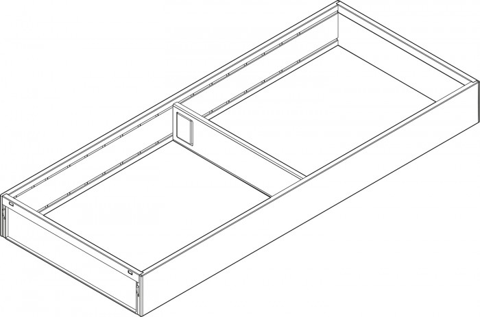 BLUM ZC7S450RS2 AMBIA-LINE OCEĽOVÝ DIZAJN - RÁM SVETLO ŠEDÝ 450MM