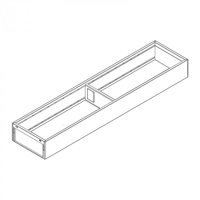 BLUM ZC7S500RS1 AMBIA-LINE OCEĽOVÝ  DIZAJN - RÁM TMAVO ŠEDÝ 500MM