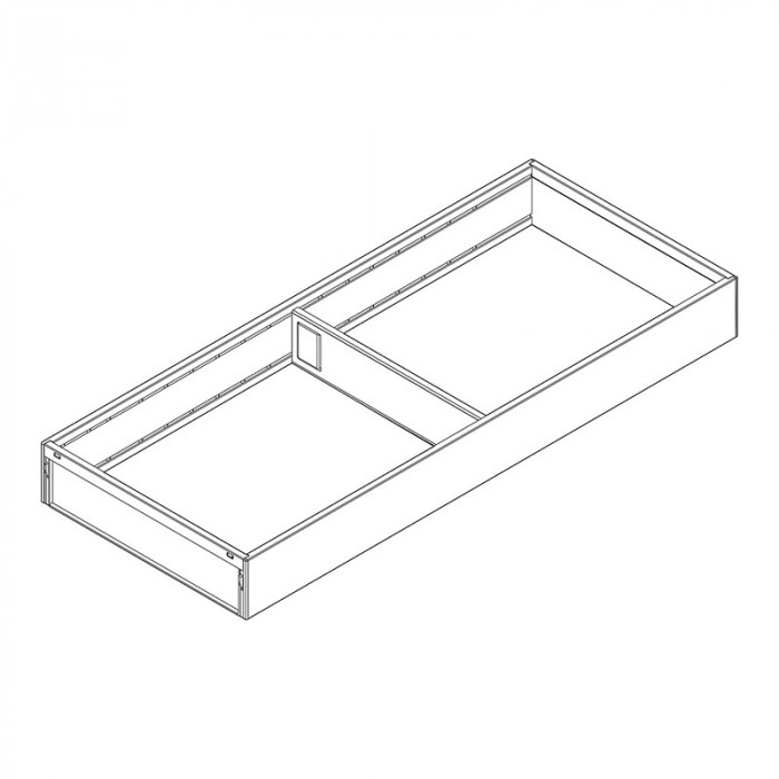 BLUM ZC7S500RS2 AMBIA-LINE OCEĽOVÝ  DIZAJN - RÁM TMAVO ŠEDÝ 500MM