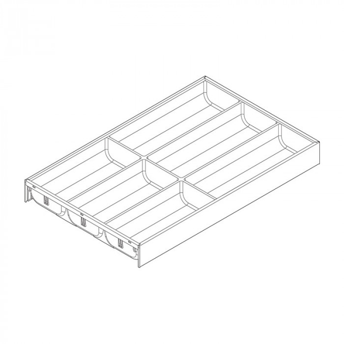 BLUM ZC7S500BS3 AMBIA-LINE PRÍBORNÍK TMAVO ŠEDÝ 500MM