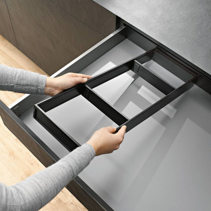 BLUM ZC7S500RS1 AMBIA-LINE OCEĽOVÝ  DIZAJN - RÁM KARBÓNOVÝ ČIERNY 500MM