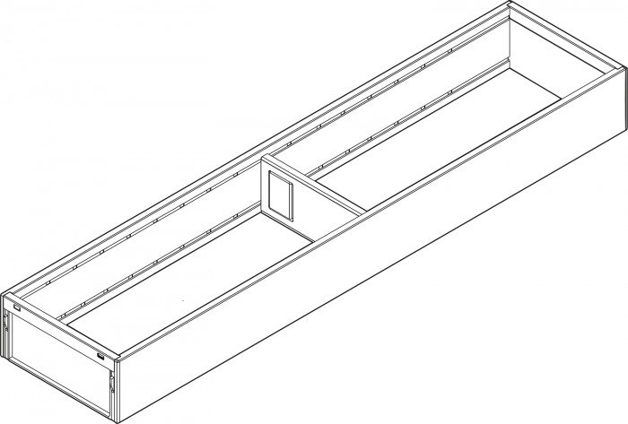 BLUM ZC7S500RS1 AMBIA-LINE OCEĽOVÝ DIZAJN - RÁM SVETLO ŠEDÝ 500MM