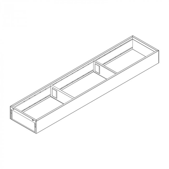 BLUM ZC7S600RS1 AMBIA-LINE OCEĽOVÝ  DIZAJN - RÁM BIELY 600MM