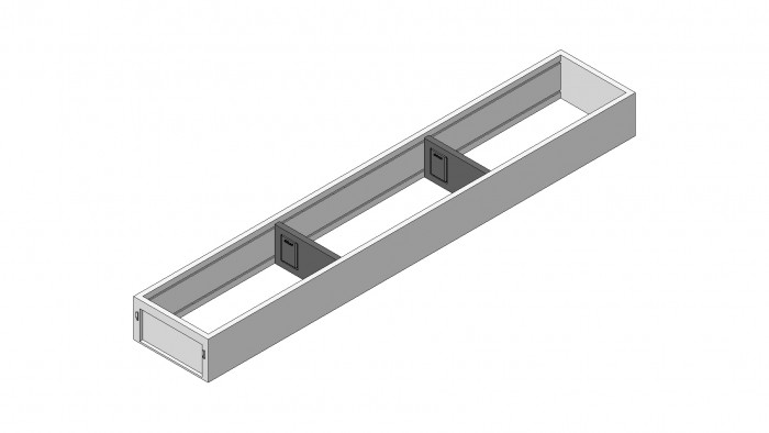 BLUM ZC7S600RS1 AMBIA-LINE OCEĽOVÝ DIZAJN - RÁM SVETLO ŠEDÝ 600MM