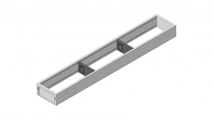 BLUM ZC7S650RS1 AMBIA-LINE OCEĽOVÝ DIZAJN - RÁM SVETLO ŠEDÝ 650MM