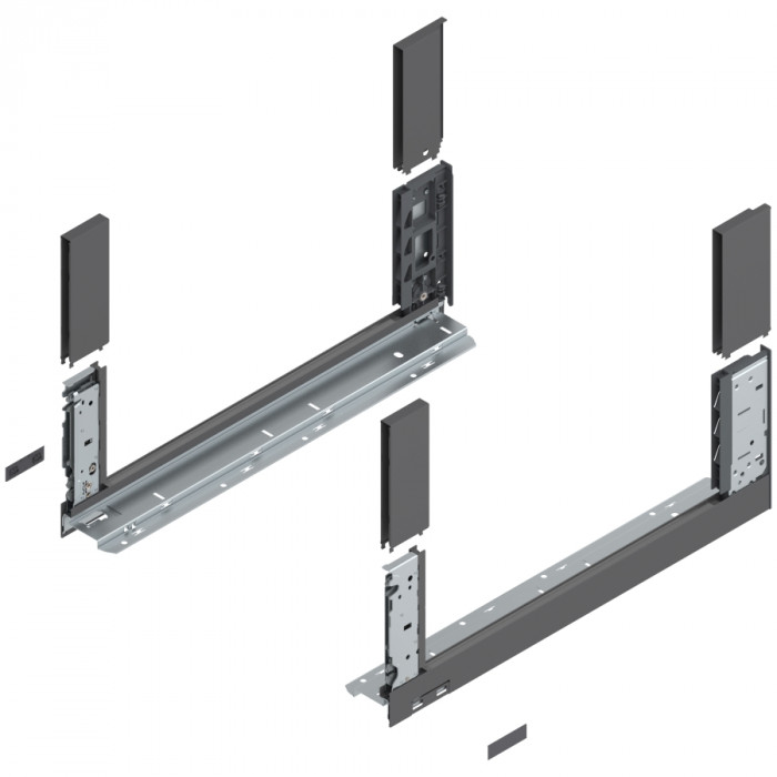 BLUM 780C5002S LEGRABOX FREE BOČNICE ŠEDÉ 500MM