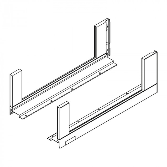 BLUM 780C6002S LEGRABOX FREE BOČNICE ŠEDÉ 600MM