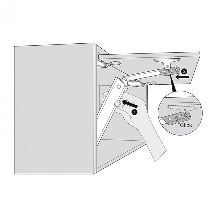 BLUM 20K1101T AVENTOS HK-XS ZDVÍHAČ VERZIA TIP-ON