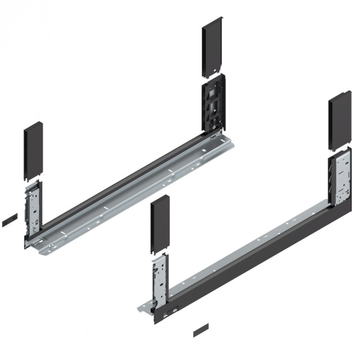 BLUM 780C6502S, LEGRABOX FREE, BOČNICE, C, ČIERNE