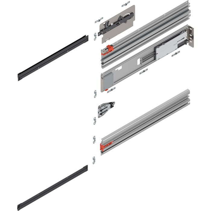 BLUM 801P500E.R2 REVEGO UNO SÚPRAVA LÍŠT PUZDRA S TIP-ON 500MM PRAVÁ