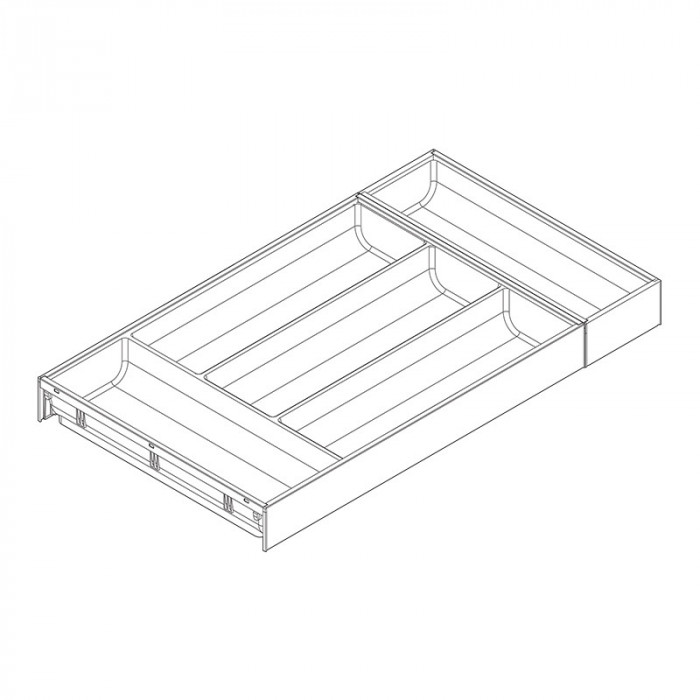 BLUM ZC7S550BS3 AMBIA-LINE PRÍBORNÍK BIELY 550MM