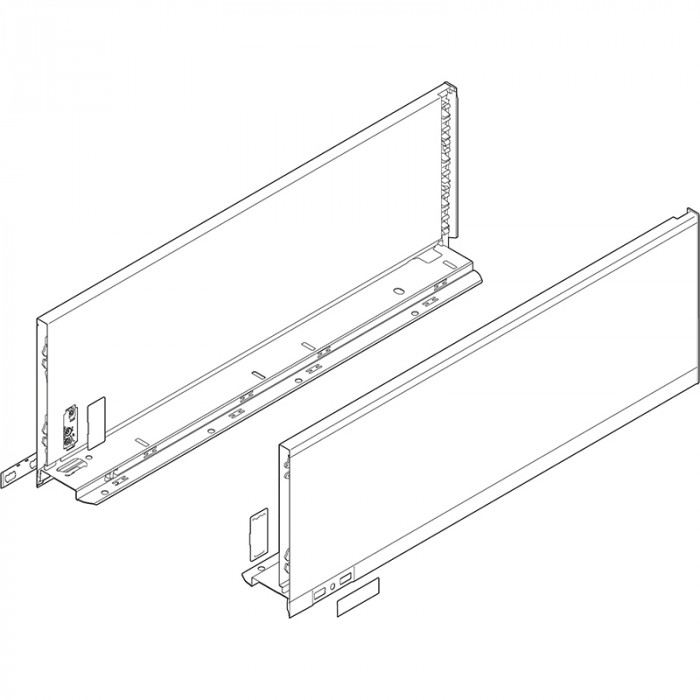 BLUM 770C4502I LEGRABOX PURE BOČNICE NEREZ 450MM