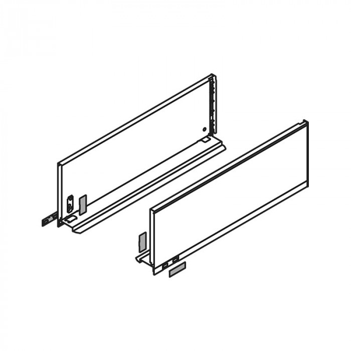 BLUM 770C6502I LEGRABOX PURE BOČNICE NEREZ 650 MM