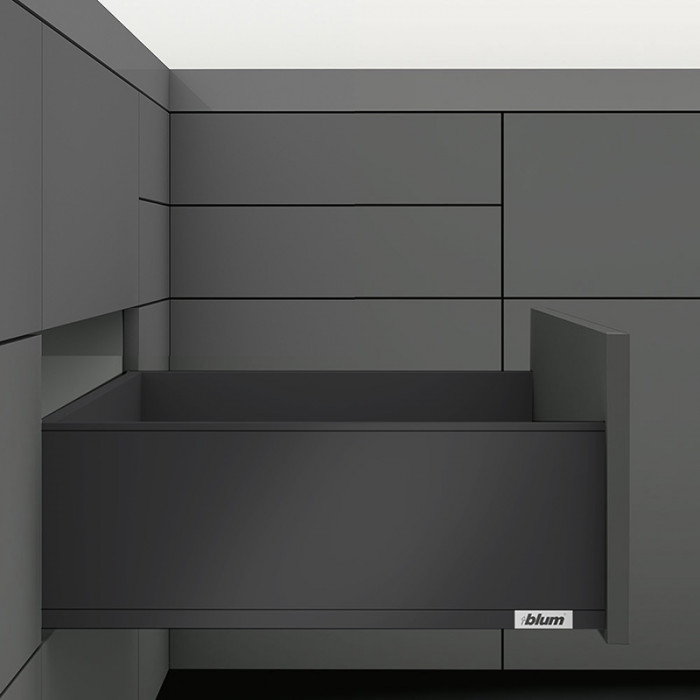 BLUM 770C3002S, LEGRABOX PURE, BOČNICE, KARBÓN ČIERNE, 300MM