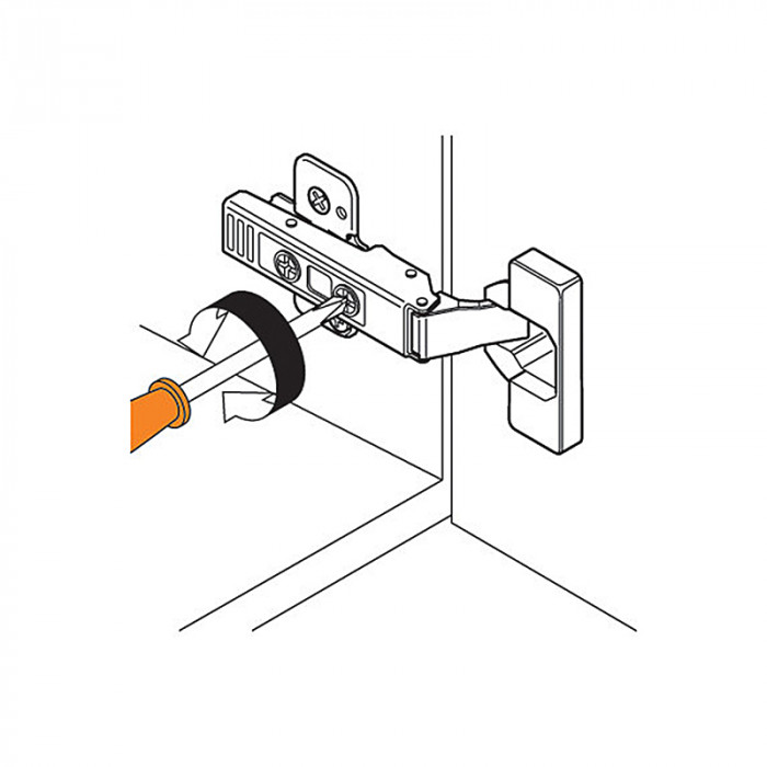 BLUM 71T9750 ZÁVES CLIP TOP VLOŽENÝ S PEROM NA HRUBÉ DVERE 95°