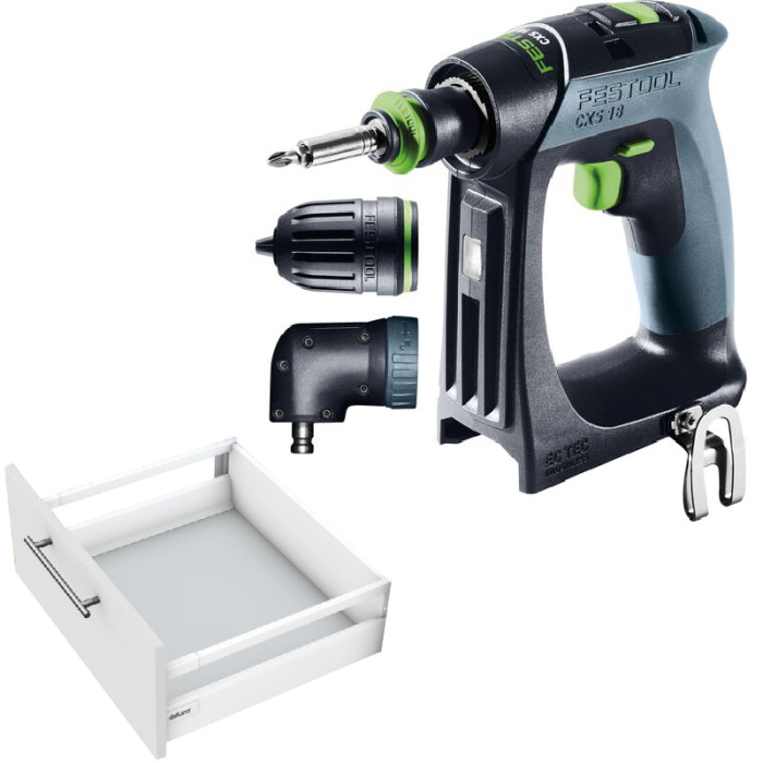 BLUM AKCIA ANTARO TANDEMBOX BIELA 500 (7M+13D)+FESTOOL AKU SKRUTKOVAČ CXS 18