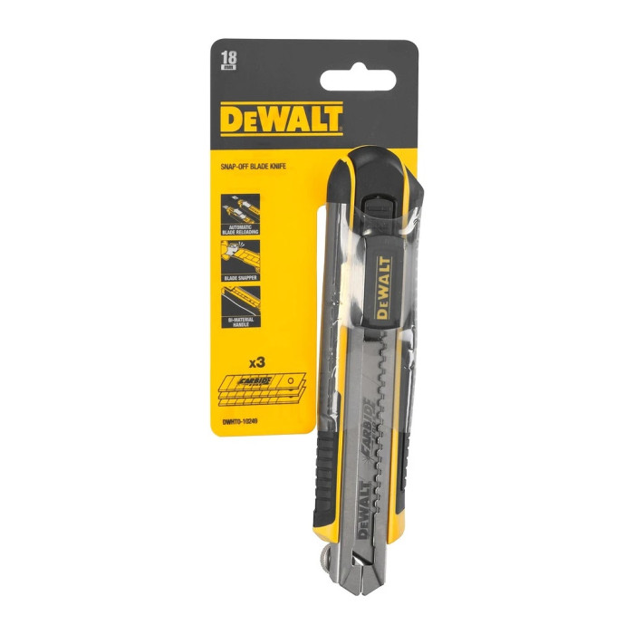 DEWALT NOŽ ODLAMOVACÍ PLASTOVÝ 18MM PLUS ČEPEĽ 3KS DWHT0-10249