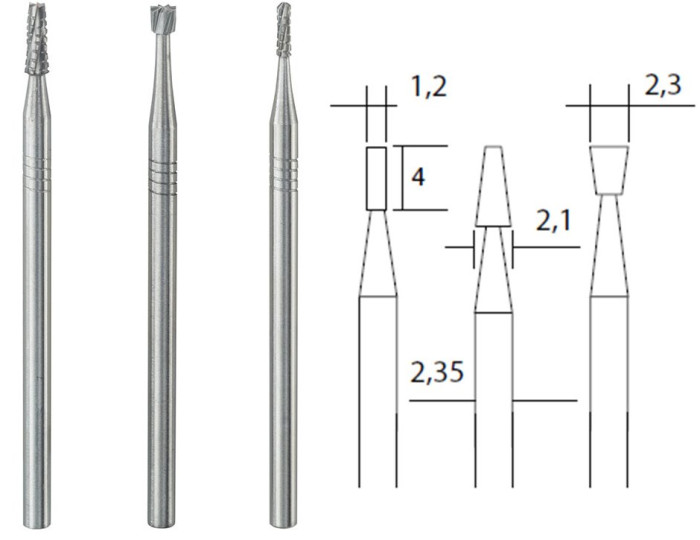 PROXON SADA FRÉZ TVRDOKOVÉ MIKROFRÉZKY 3KS 28752P