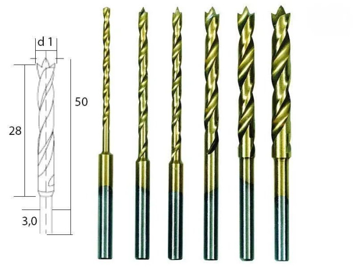 PROXON VRTÁKY ŠPIČKA HSS 1.5 - 4.0MM 6KS 28876P