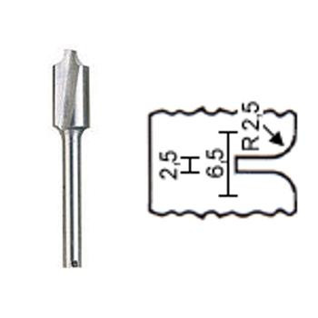 PROXON FRÉZA RÁDIUSOVÁ NA ŽLIABKY 6.5 / 2.5MM 29034P