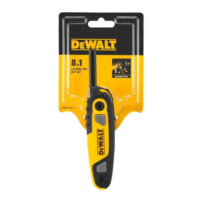 DEWALT SADA ZÁSTRČNÝCH KĽÚČOV IMBUSOVÁ 8 - DIELNA DWHT0-70263