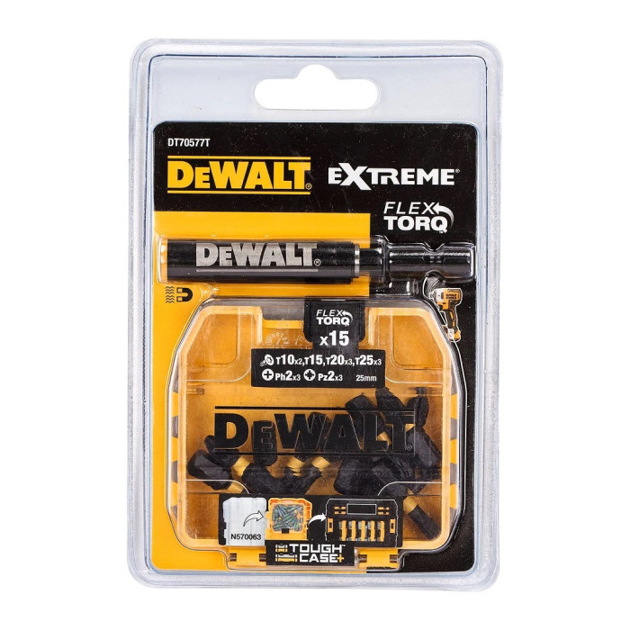 DEWALT BITY SADA FLEXTORQ 25MM 16KS DT70577T