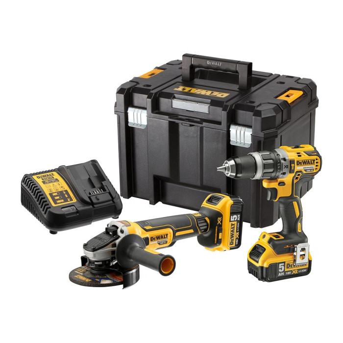 DEWALT SADA AKUMULÁTOROVÁ KOMBO VŔTAČKA A BRÚSKA 18V DCK2080P2T