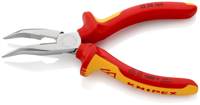 KNIPEX KLIEŠTE POĽGUĽATÉ ZAHNUTÉ 160MM