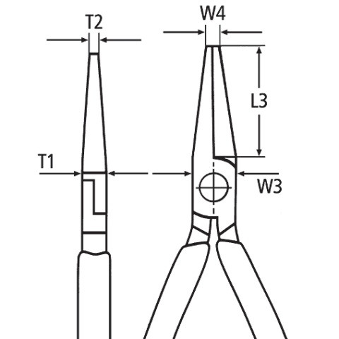 KNIPEX KLIEŠTE PLOCHÉ 135MM 3211135