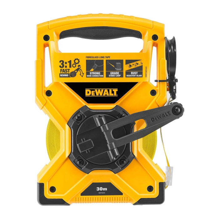 DEWALT PÁSMO ZVINOVACIE ZO SKLENENÝCH VLÁKIEN 30M DWHT34218-0