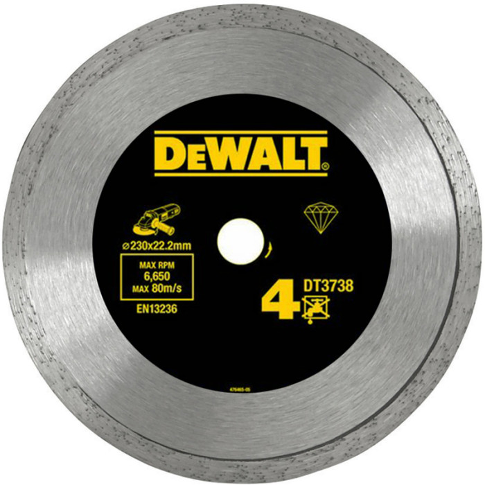 DEWALT KOTÚČ DIAMANTOVÝ REZNÝ 230 X 22.2MM DT3738