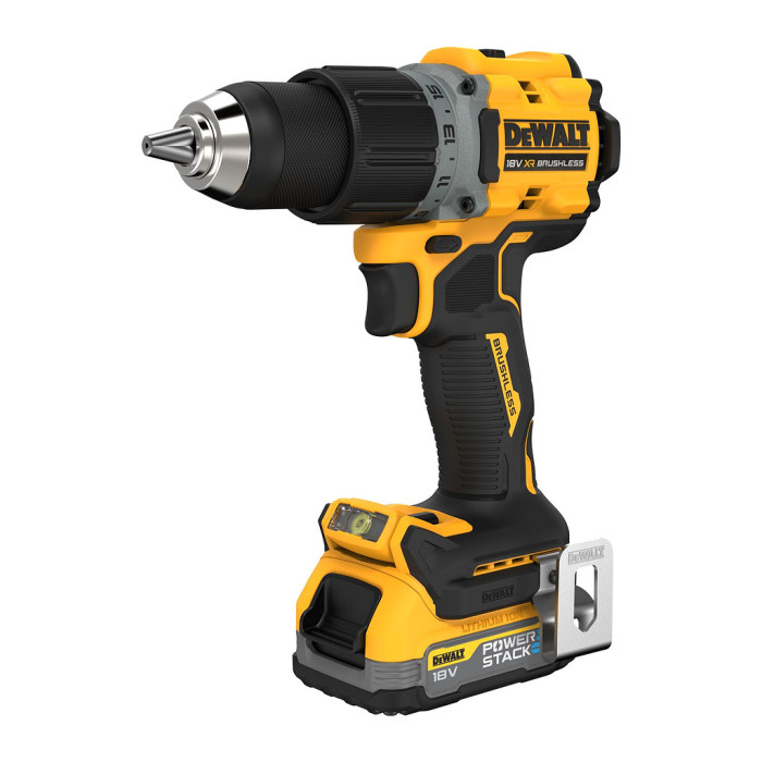 DEWALT SKRUTKOVAČ AKUMULÁTOROVÝ POWERSTACK18V 2X AKKU NABÍJAČKA 1.7AH DCD800E2T