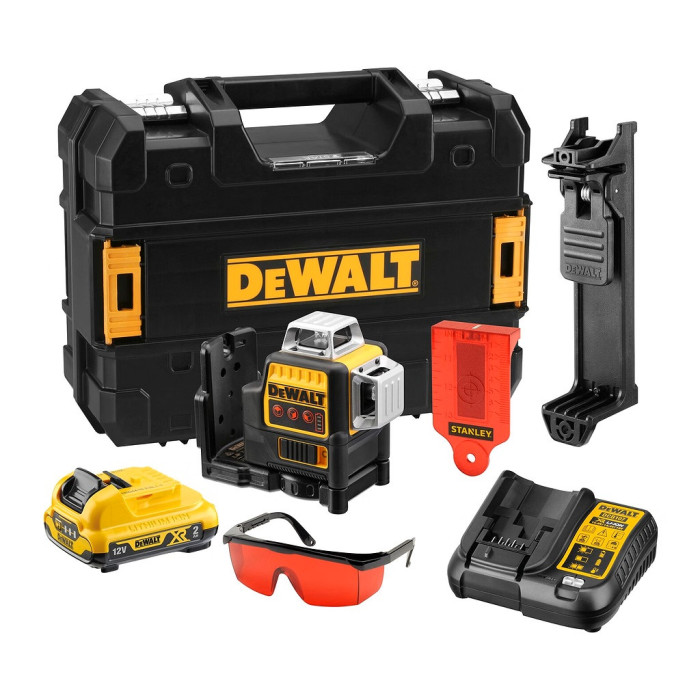 DEWALT LASER KRÍŽOVÝ AKUMULÁTOROVÝ ČERVENÝ 10 8V XR 20 - 50M DCE089D1R