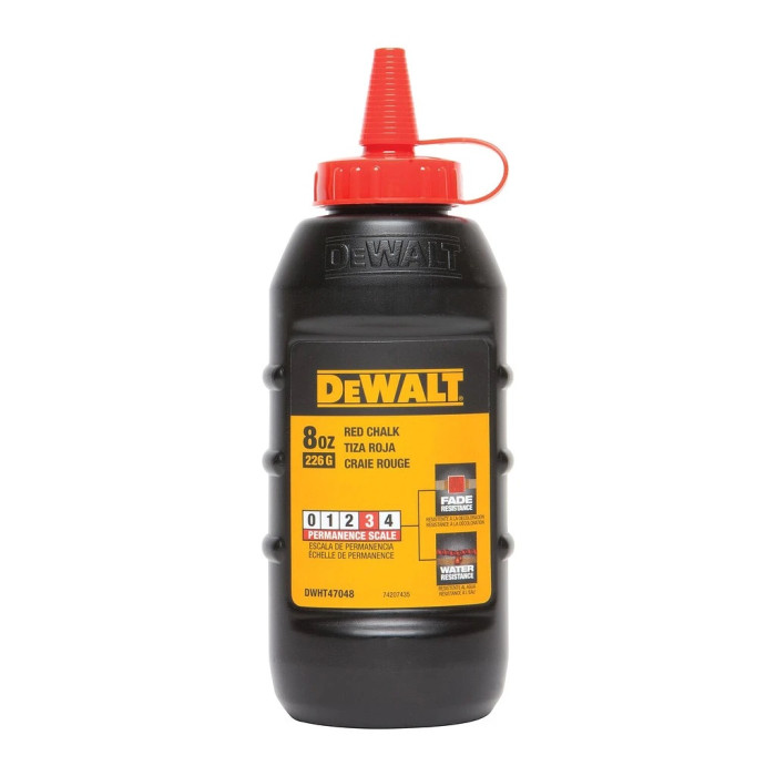 DEWALT KRIEDA ČERVENÁ ZNAČKOVACIA PRÁŠKOVÁ 225GR DWHT47048-9