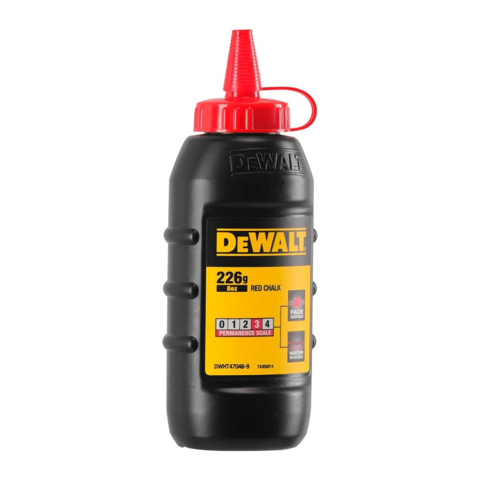 DEWALT KRIEDA ČERVENÁ ZNAČKOVACIA PRÁŠKOVÁ 225GR DWHT47048-9