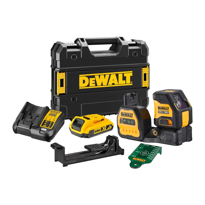 DEWALT LASER KRÍŽOVÝ AKUMULÁTOROVÝ ZELENÝ 18V DCE088D1G18