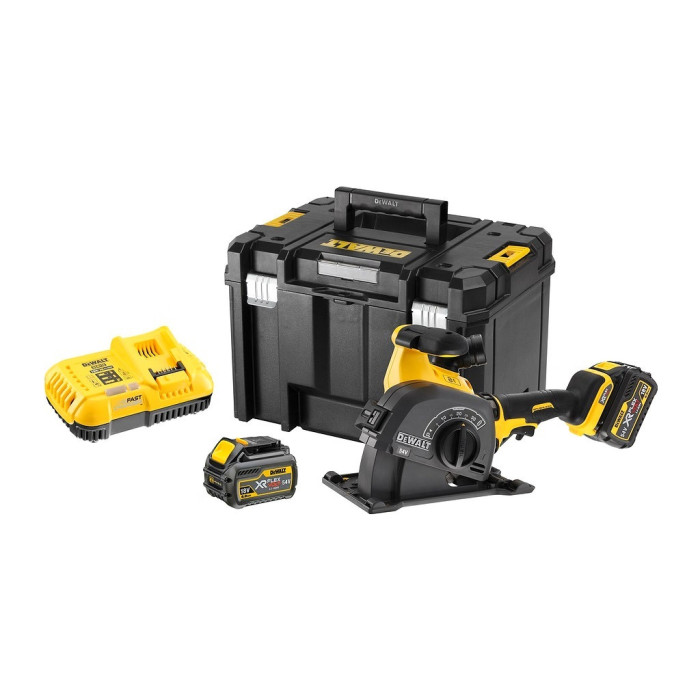 DEWALT FRÉZA AKUMULÁTOROVÁ DRÁŽKOVACIA FLEXFOLT® 54V 6AH 125MM DCG200T2