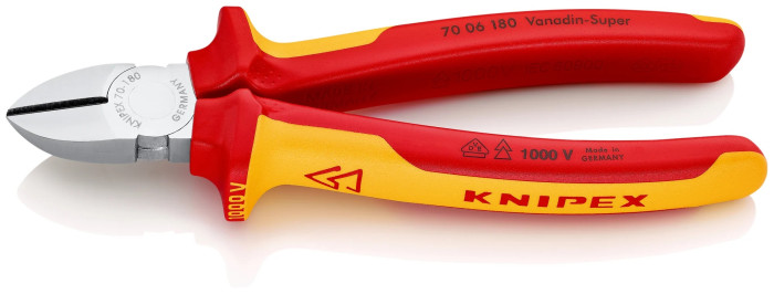 KNIPEX KLIEŠTE ŠTIPACIE 180MM 7006180