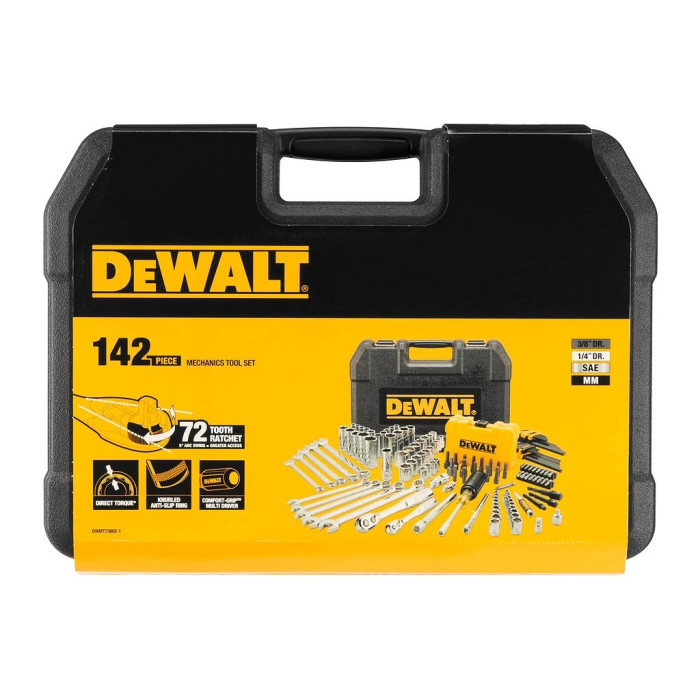 DEWALT SADA HLAVÍC PLUS RAČŇE 1/4” a 3/8” 142KS DW - 738021