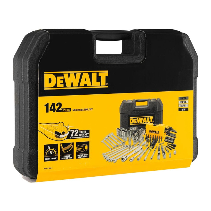 DEWALT SADA HLAVÍC PLUS RAČŇE 1/4” a 3/8” 142KS DW - 738021